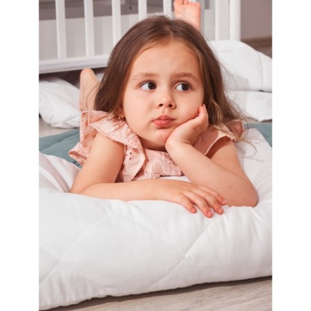 Soft pillow, size 40x60 cm, white color-5