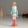 Polystone souvenir "Nutcracker in a blue uniform, with a candy" 5x4.5x16.5 cm