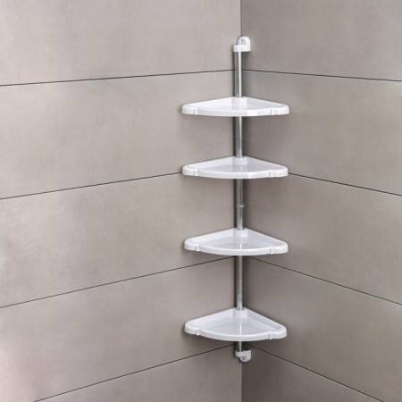 Corner regiment 4-tier Elagia, 24 × 24 × 98.2 cm, white color-1