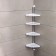 Corner regiment 4-tier Elagia, 24 × 24 × 98.2 cm, white color