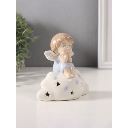 Souvenir Ceramics Light "Myil-Angel in Blue on a cloud" 5.5x12x11 cm-2