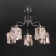Scoppio chandelier, 5x60W E14, chromium color