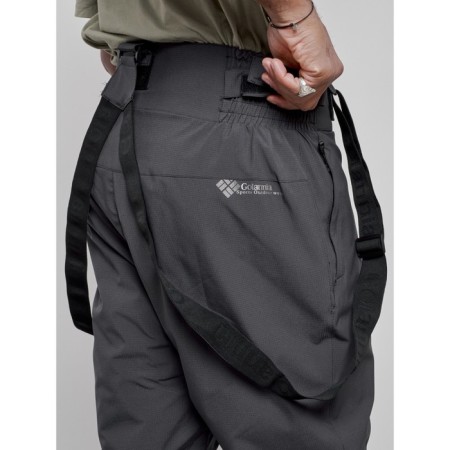 Semi-combinezone ski insulated male winter, size 50, dark gray color-10