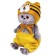 Soft toy "BABY BABY", in a hat tigerka, 20 cm