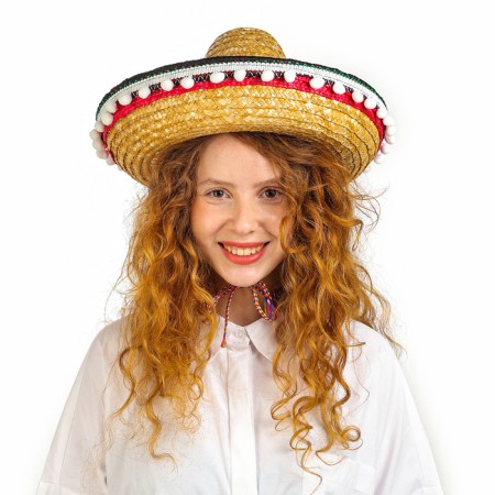 Carnival hat "Sombrero" Climbing the head - 56 cm-1