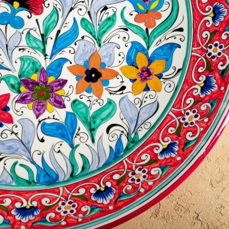 Largan Rishtan ceramics "Flowers", 42 cm, mix-2