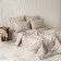 Pillow Pillowcase "Boyle", size 70x70 cm, gray color, 2 pcs