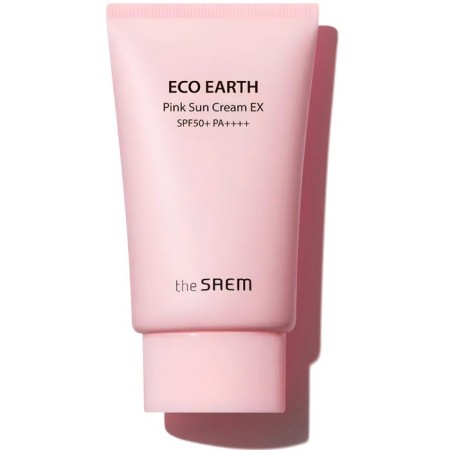 Sunscreen cream for sensitive skin Eco Earth Pink SPF50+PA ++++, 50 ml