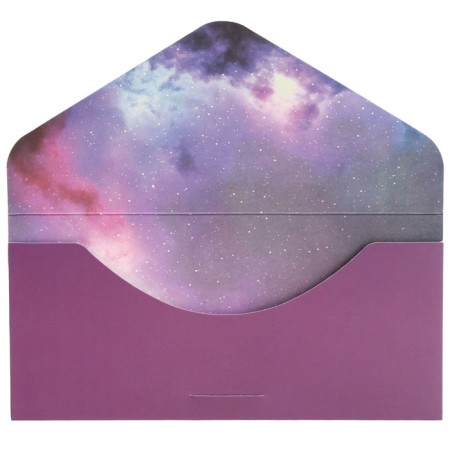 The envelope for money "Happiness" Cosmos, embossing, 19 x 9 cm-2