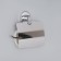Holder for toilet paper with a lid, accoona a11205, color chrome