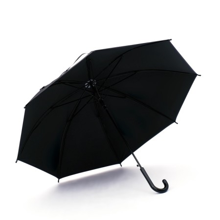 Semi -automatic umbrella "plain", 8 spokes, r = 46/54 cm, d = 108 cm, black color is black-2