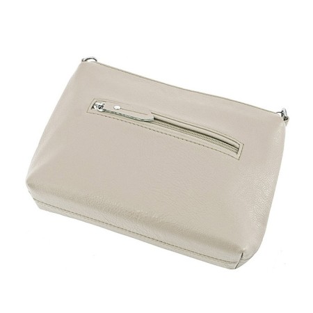 Female bag, artificial leather, beige 20x7x15 cm-2