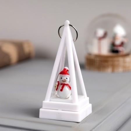 LED Figure Snowman, 4x4x9.5 cm, LR1130X3 (in the set), T/white-1
