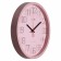 Watching clock, interior "classics", silent, d-30 cm, pink