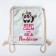 Back for shoes Keep Calm and Be a pandicorn leather holography, 30 x 40 cm