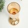 Summary Metal for 1 candle "Classic - two transparent balls" gold 26x11x11 cm
