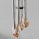 Wind music metal, tree "shells" 5 tubes 60x9x9 cm