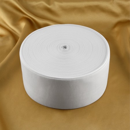 Knitted elastic 100mm 40 ± 2m white au-2