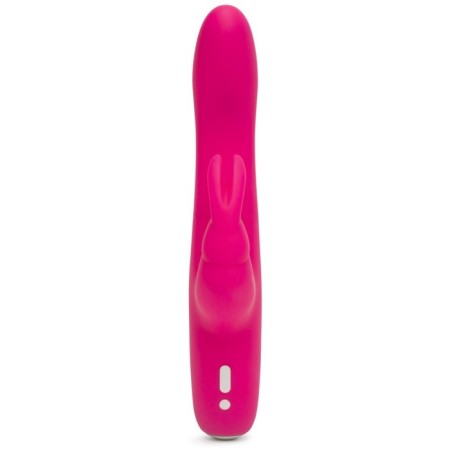 Double stimulation vibrator Happy Rabbit Slimline Curve, 24 cm, pink-1