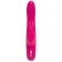 Double stimulation vibrator Happy Rabbit Slimline Curve, 24 cm, pink