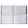 Counter book for secondary vocational education, 140 x 100 mm, calligrata, hard cover, boumvil, blue color
