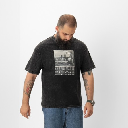 Men's T -shirt MIST "City" made of boiled cotton, col. black, rr m-5