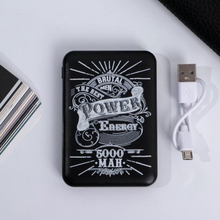 Flash card set, diary, external battery 5000 MAH FOR MEN, 21.5 x 21.5 cm-6