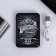 Flash card set, diary, external battery 5000 MAH FOR MEN, 21.5 x 21.5 cm