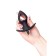 Anal vibrovalter extensor Popo pleasure by toyfa cordis s, silicone, d = 4 cm, 10 cm, color is black