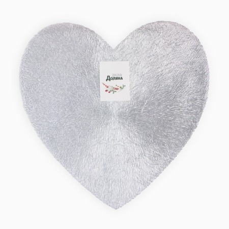 Napkin Serving shares heart ts. Serebro, D 38 cm-3