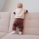 Kidsa (sweatshirt, trousers) minku, beige/brown color, height 80-86 cm