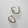 Earrings with rhinestones Xuping brightness, trend, white color in gold
