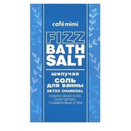 Café Mimi Detox Charcoal Bath Salt, Sawing, 100 g
