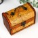 Casket wood chest "Wanderer map" 10.5x15x9 cm