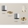 Turning lamp Ambrella Light, XS7405060, MR16 GU5.3 LED 10 W, color silver, yellow gold
