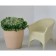 Kashpo for flowers "Chalice" 58x52 cm, 90 l, color sand granite