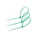 Nylon screed 3.6x200 mm tundra, green color, 25 pcs