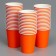 A one -time paper glass, plain, orange color, 250 ml, 50 pcs 1