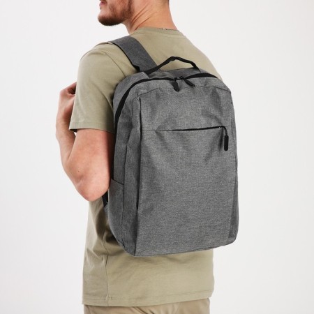 Youth backpack from lightning textiles, 2 pockets, gray color-6