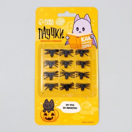 Spider joke, set, on the blister-1