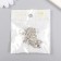 Bead for creativity Metal "Hothe" silver 1x1.4 cm