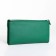 Women's wallet on magnet, green color