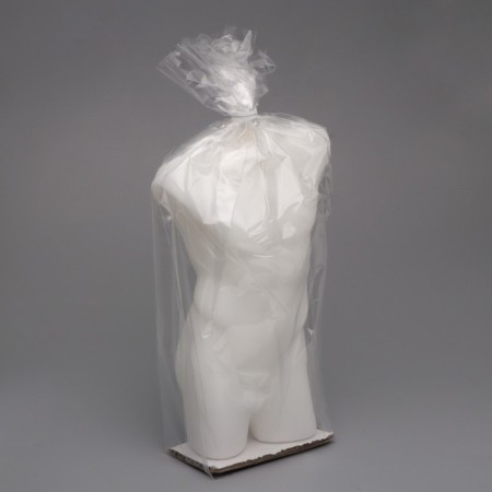 Figure candle "Men's torso", 6x17 cm, white, 6 hours-4