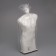 Figure candle "Men's torso", 6x17 cm, white, 6 hours