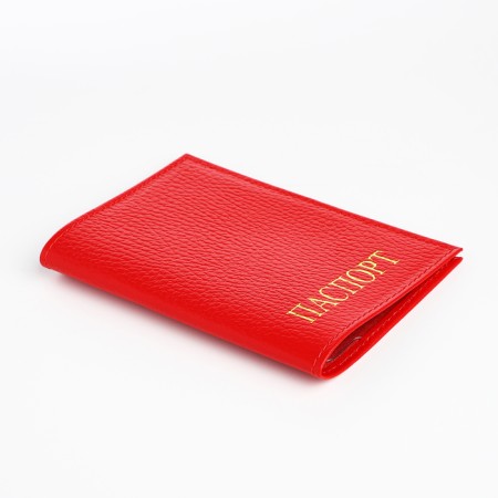 Textura passport cover, red color-2