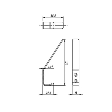Hook-lick No. 3, polymer coating-5