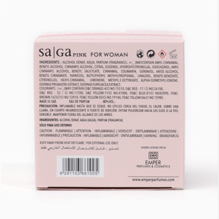 Perfume water Saga Pink Women's, 100 ml-2