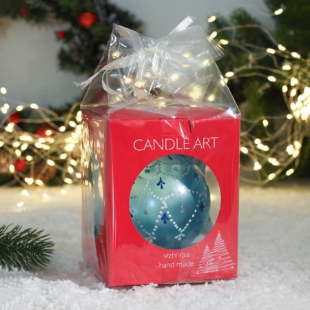 Christmas ball d-10 cm "Spider-on" manual painting-1