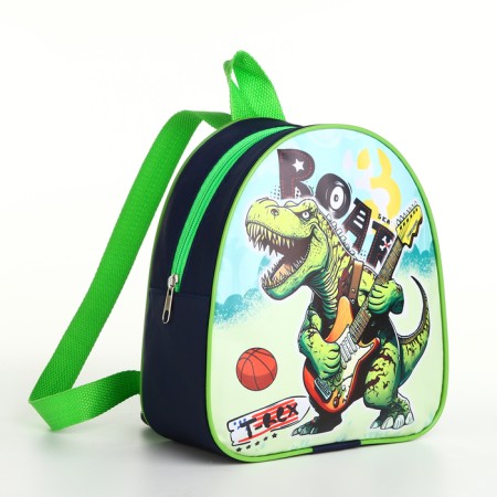 Baby backpack on a zipper, "chosen", green color