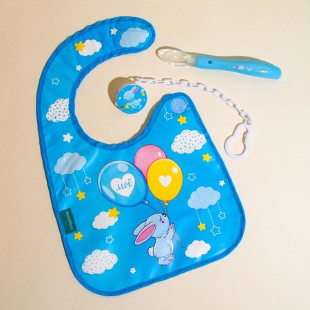 Blory for feeding "Bunny" waterproof on Velcro, with a pocket-2